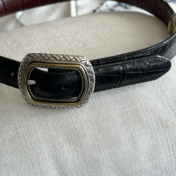 Reversible leather belt small size 29 brown and black Brighton - Picture 11 of 14
